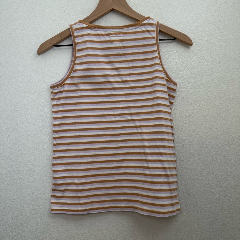 Pact Purple Orange Soho Stripe Organic Cotton Softspun Tank Top XS - Picture 6 of 10